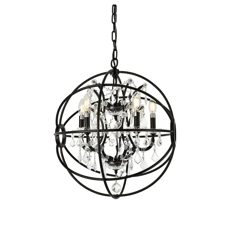 Royce Edge 5-Light Dark Bronze Pendant