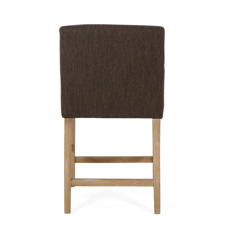 Armga Fabric Upholstered Wood 26 inch Counter Stools (Set of 2) by Christopher Knight Home