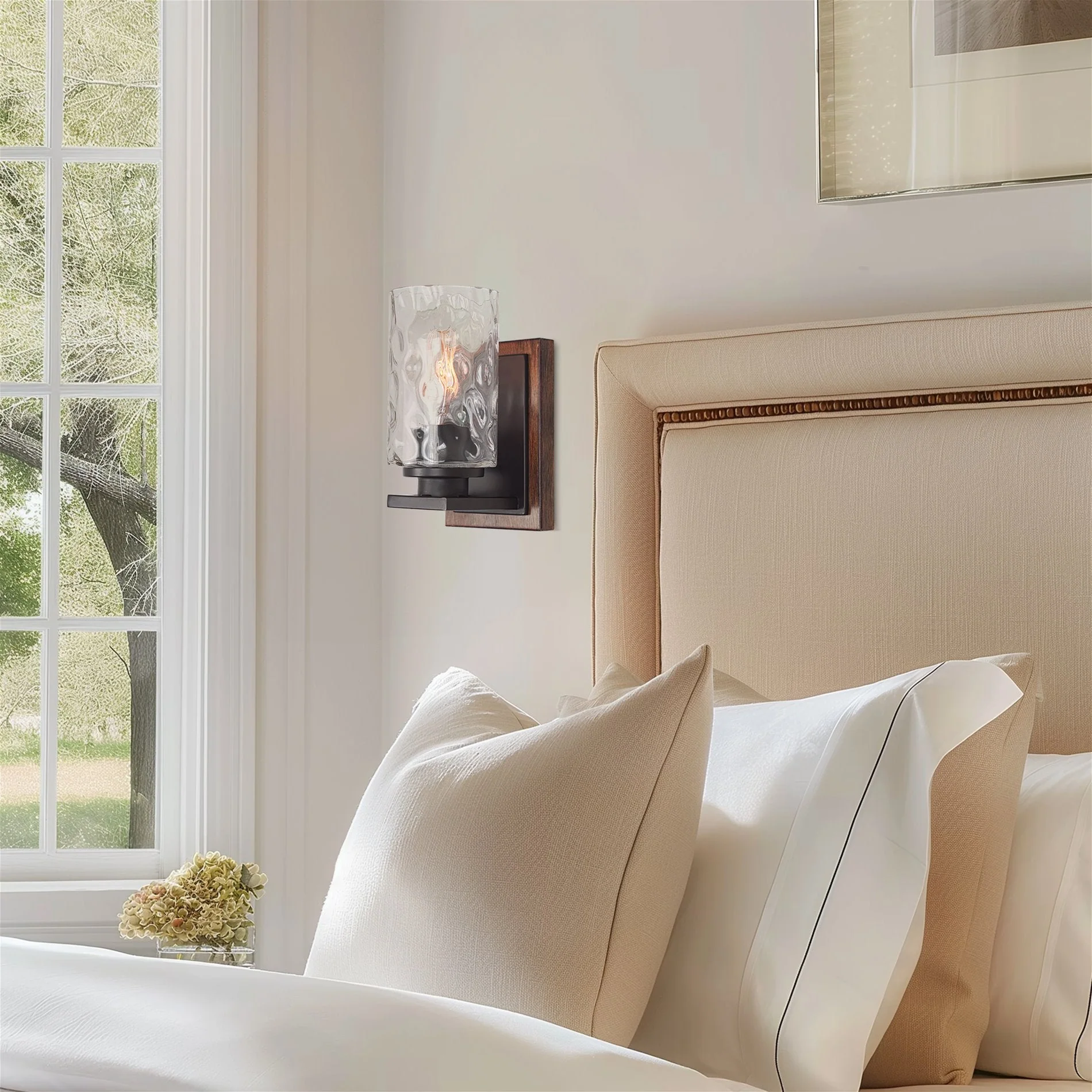 Armada II 7 Clear Hammered Glass Shades / Replacement Glass, 3-Pack