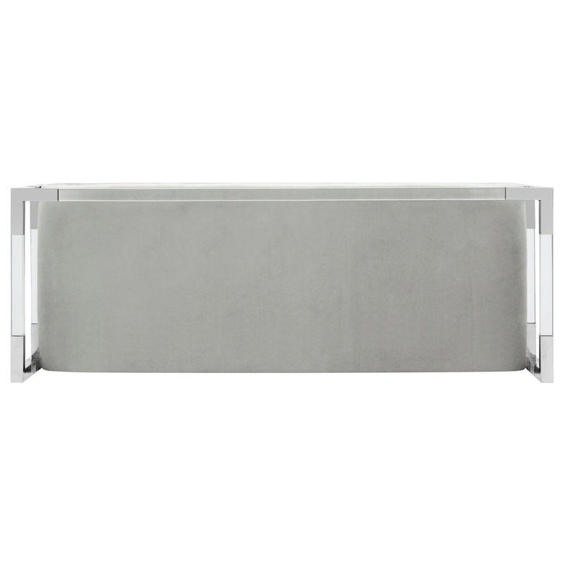 SAFAVIEH Couture Shakti Grey Acrylic Bench - 50Wx18Dx26H