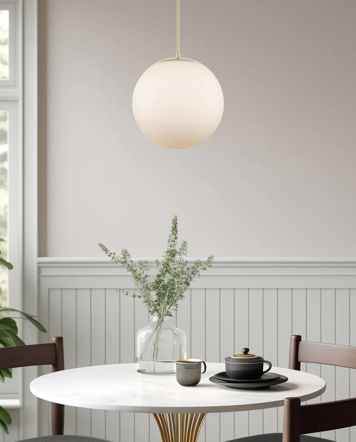 Ceres 14  Mid-Century Modern Hanging Orb Pendant Light