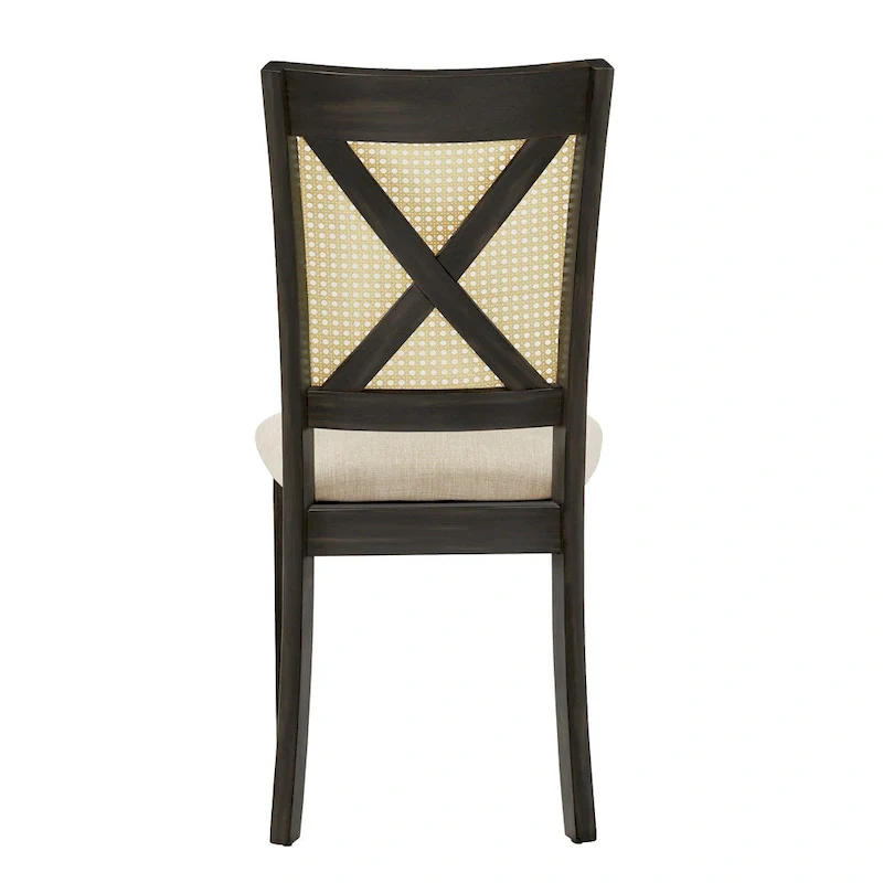 Plaga X-Back Cane Accent Dining Chair (Set of 2) by  - Dining Chair
