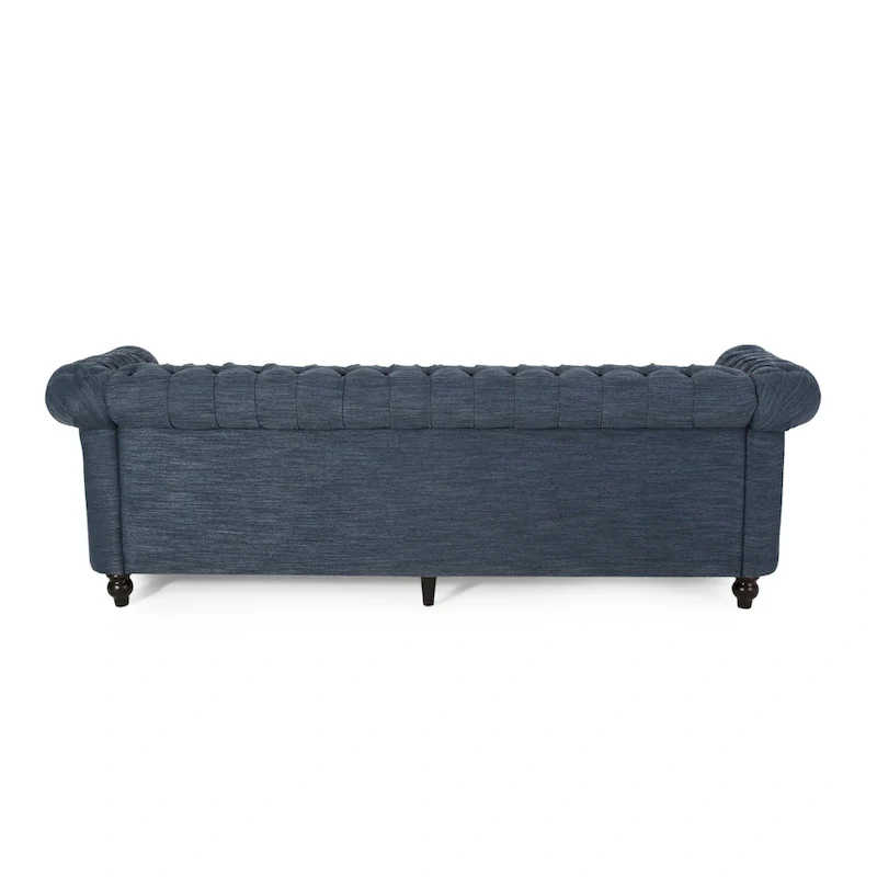 Chesterfield Button Tufted 3-seater Sofa with Nailheads