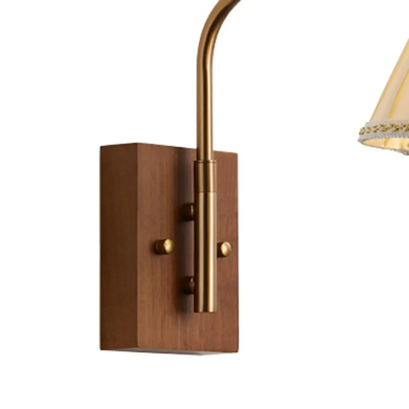 Modern Living Room Wall Light with Pleated Fabric Shade