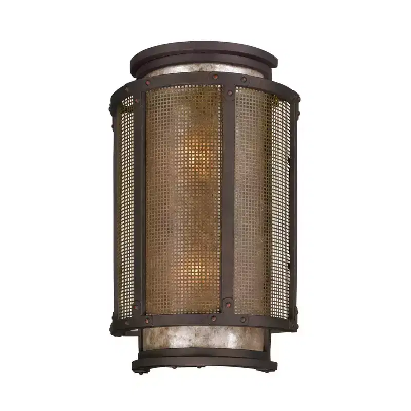 Troy Lighting Copper Mountain 2 - Light Wall Light in Centennial Rust Silver Mica Shade