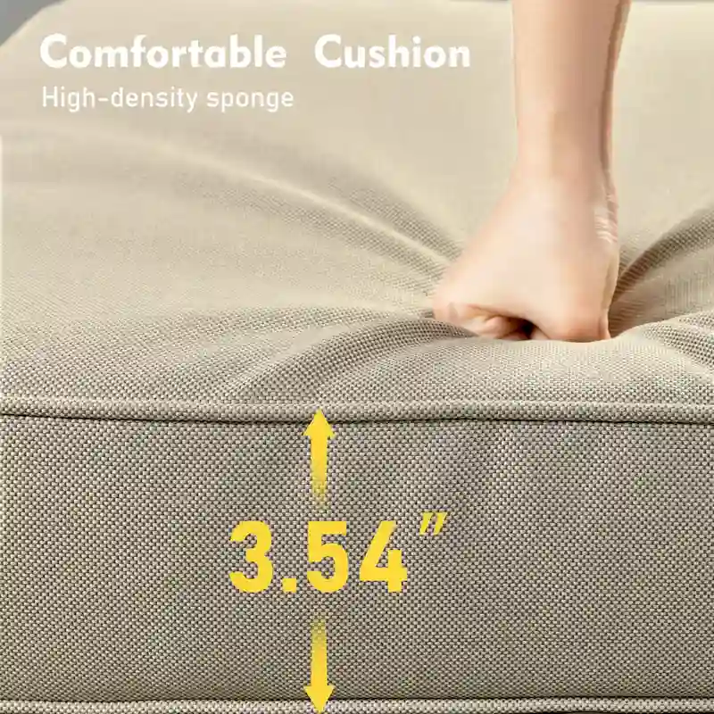 XIZZI 6-piece Patio Wicker Furniture Set with Fire Pit Table