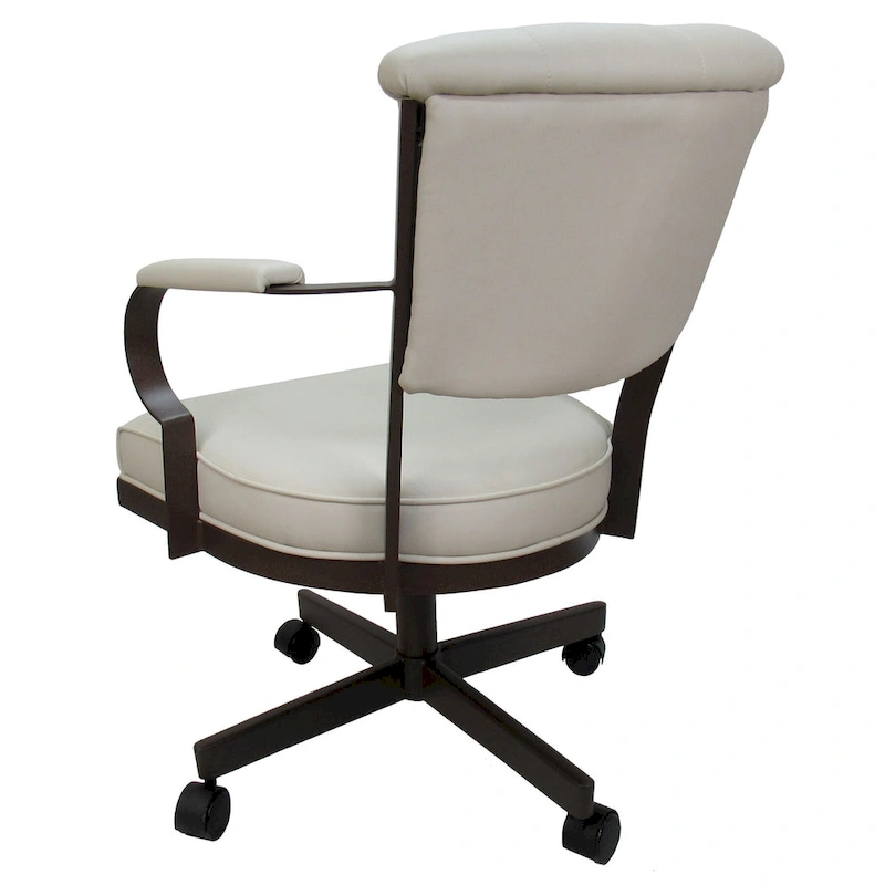 Miami Swivel Metal Caster Chair on Reading Base - 18 High Seat