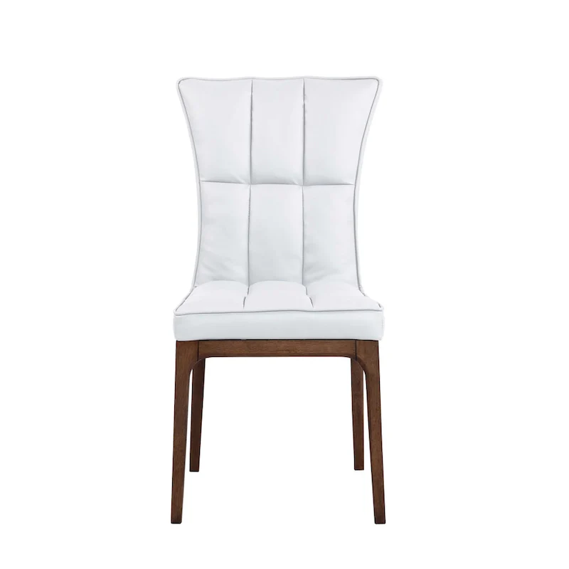 Somette Modern Tufted Side Chair with Solid Wood Frame, Set of 2