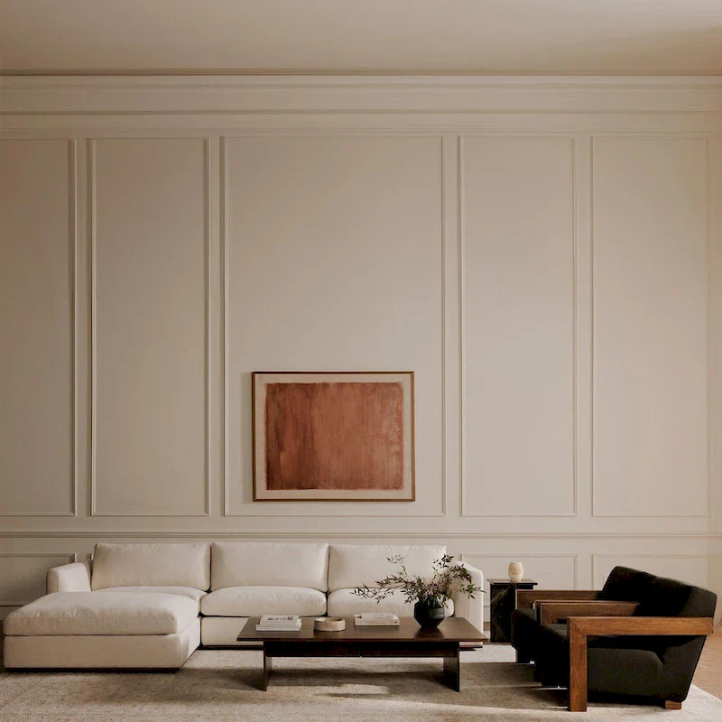 Rio Modular Sofa With Rubber Wood Base - 136.2 W x41 D x23.6 H