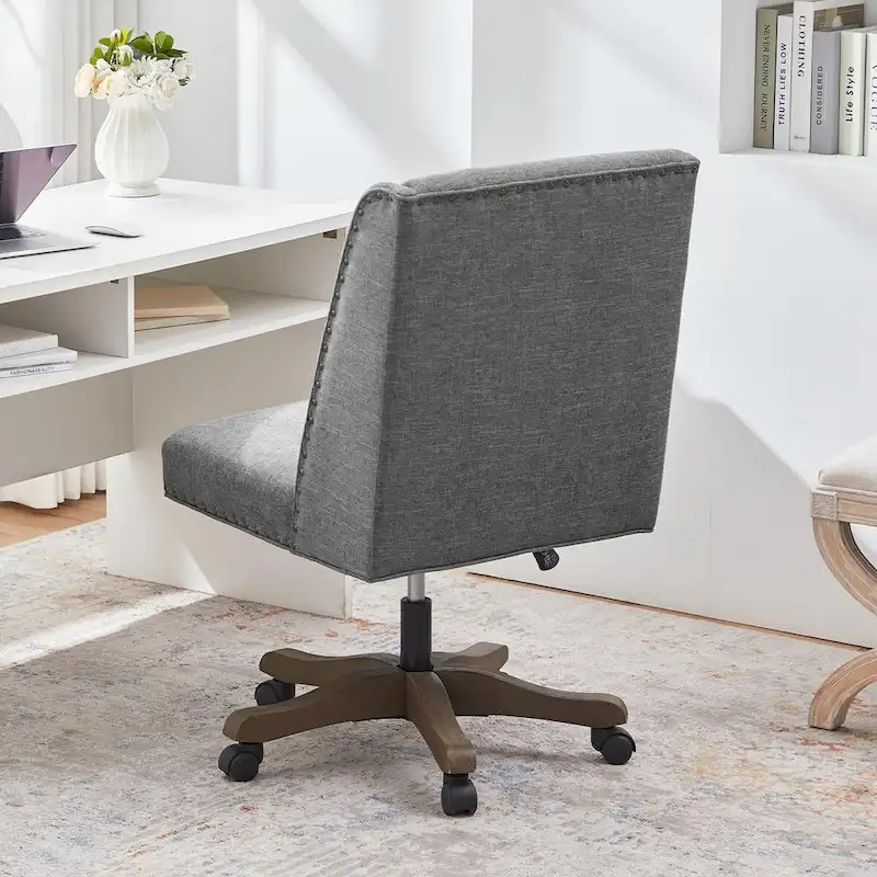 Huimo Home Office Desk Chair with Wheels, 360 Swivel
