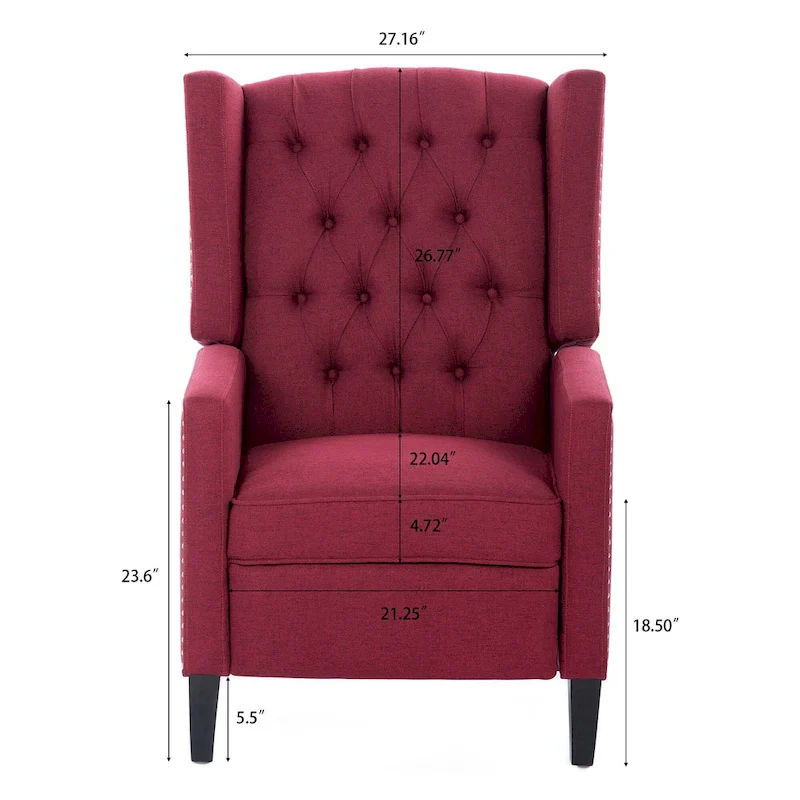 27  Wide Manual Wing Chair Recliner