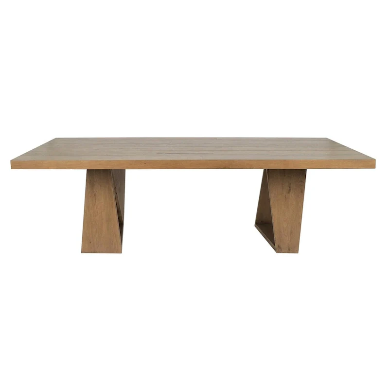 Classic Home Arleth 94 Reclaimed Oak Transitional Dining Table in Natural