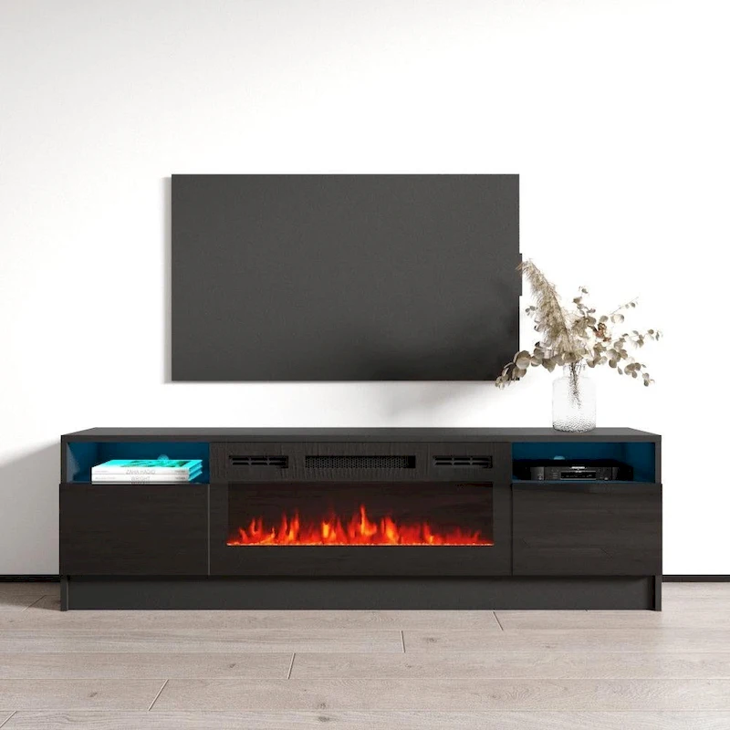 Duke 01 BL-EF Electric Fireplace 63