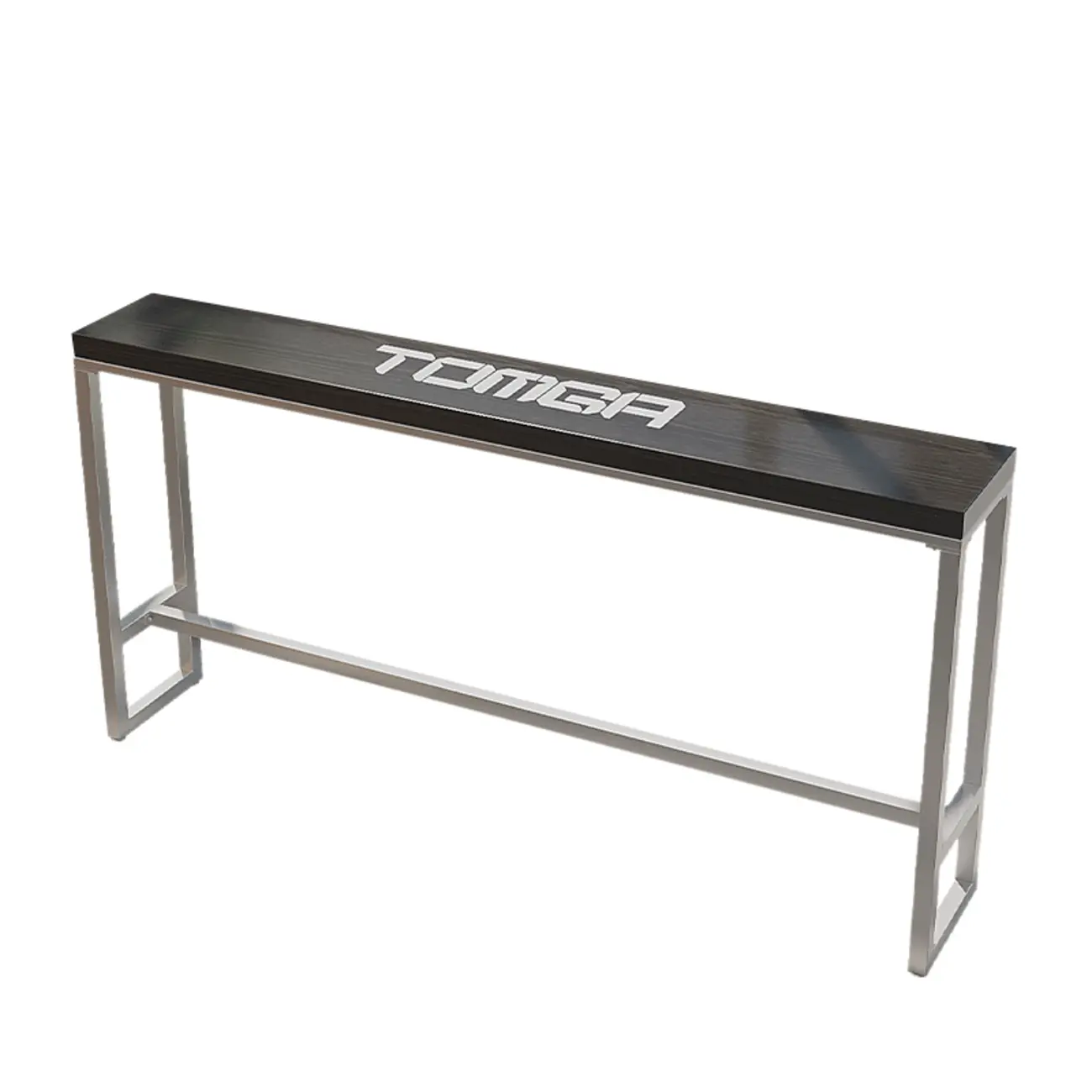 Steampunk Midnight Black Bar Table Set with Backless Stools