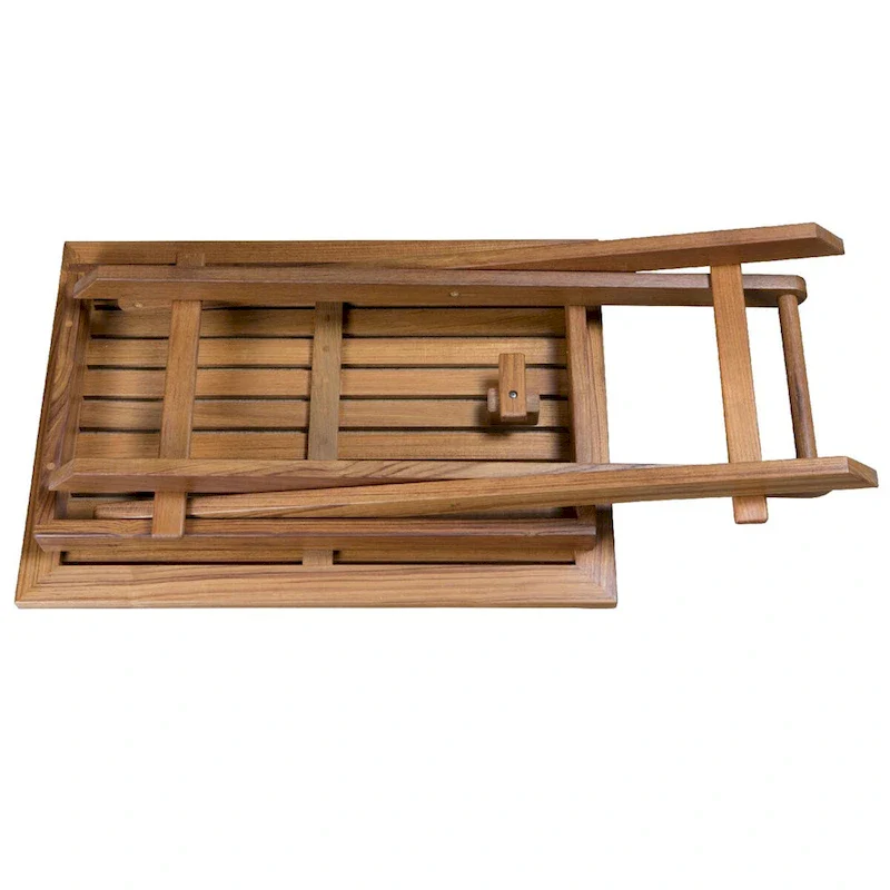 Teak Folding Slat Table