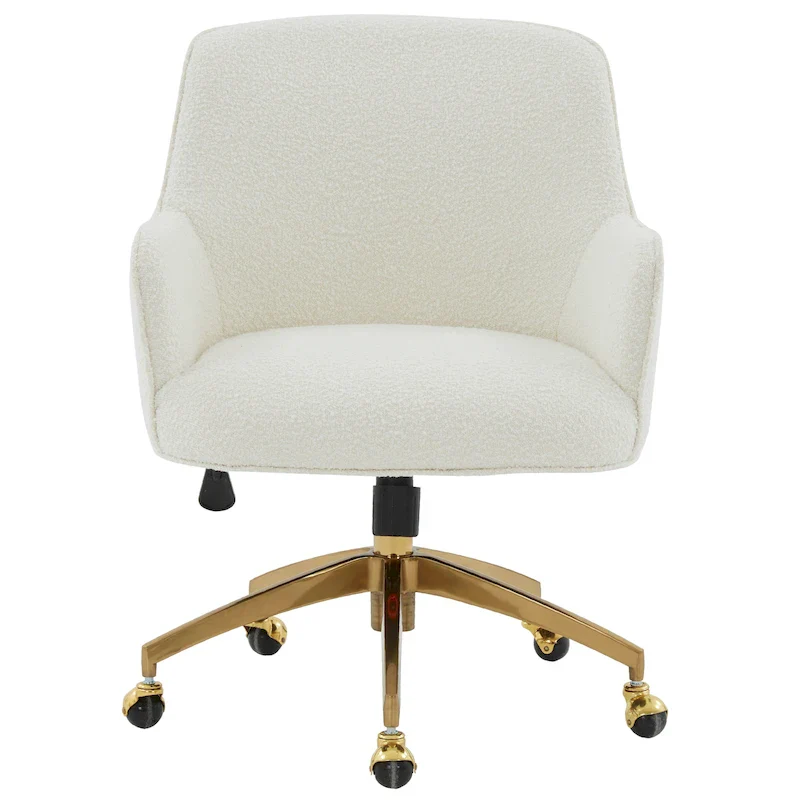 SAFAVIEH Couture Gregg Adjustable Swivel Desk Chair - 26.5  W x 27.8  L x 33.3  H - 26Wx28Dx35H