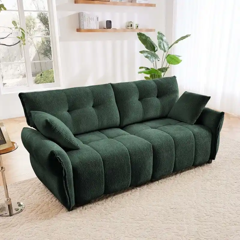 78.7 Chenille Two Seater Upholstered Sofa