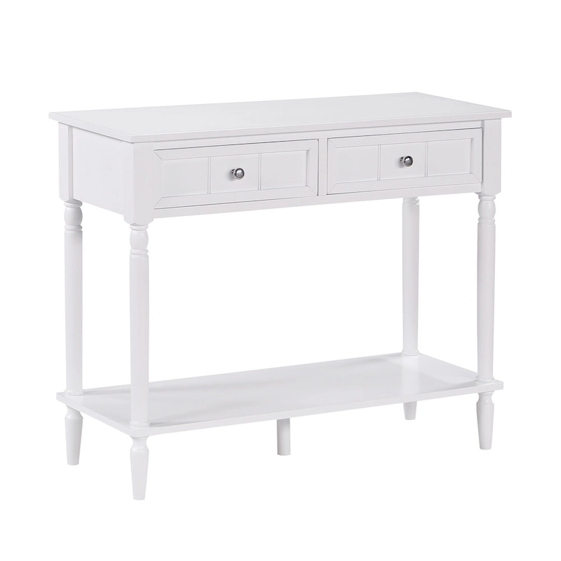 Convenience Concepts French Country 2 Drawer Hall Table with Shelf