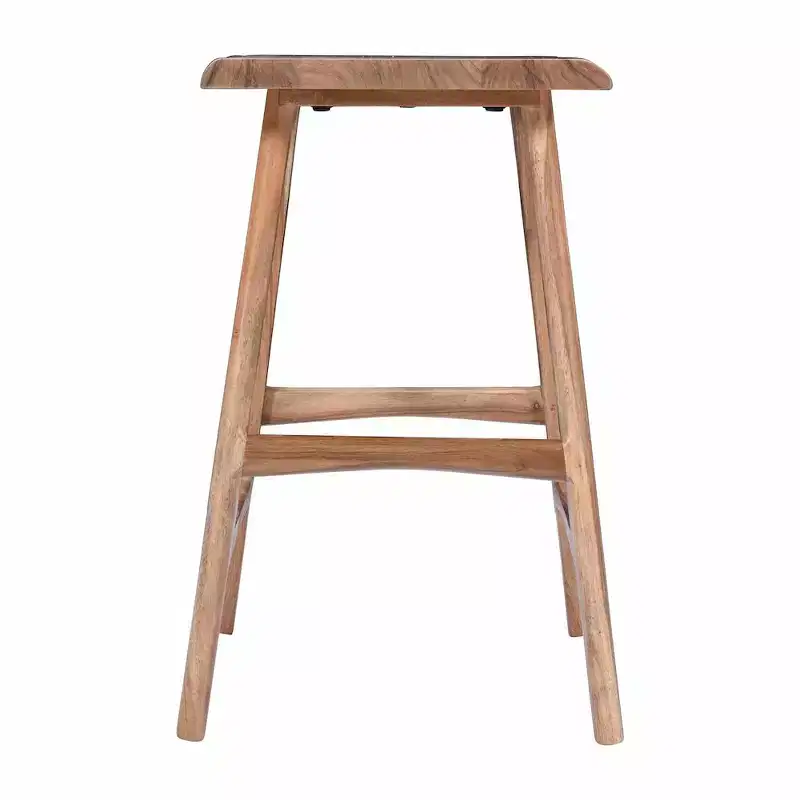 Jofran,Sedona Solid Wood Rustic Backless Counter Barstool - Set of 2
