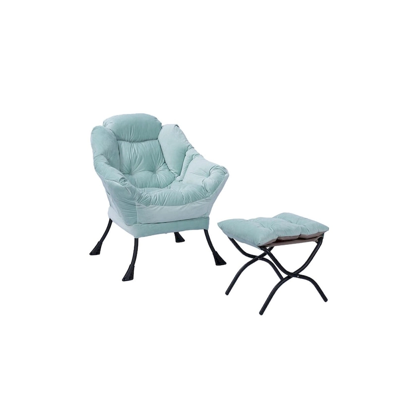 Green 22.35 Tufted Lounge Chair with Side Pocket