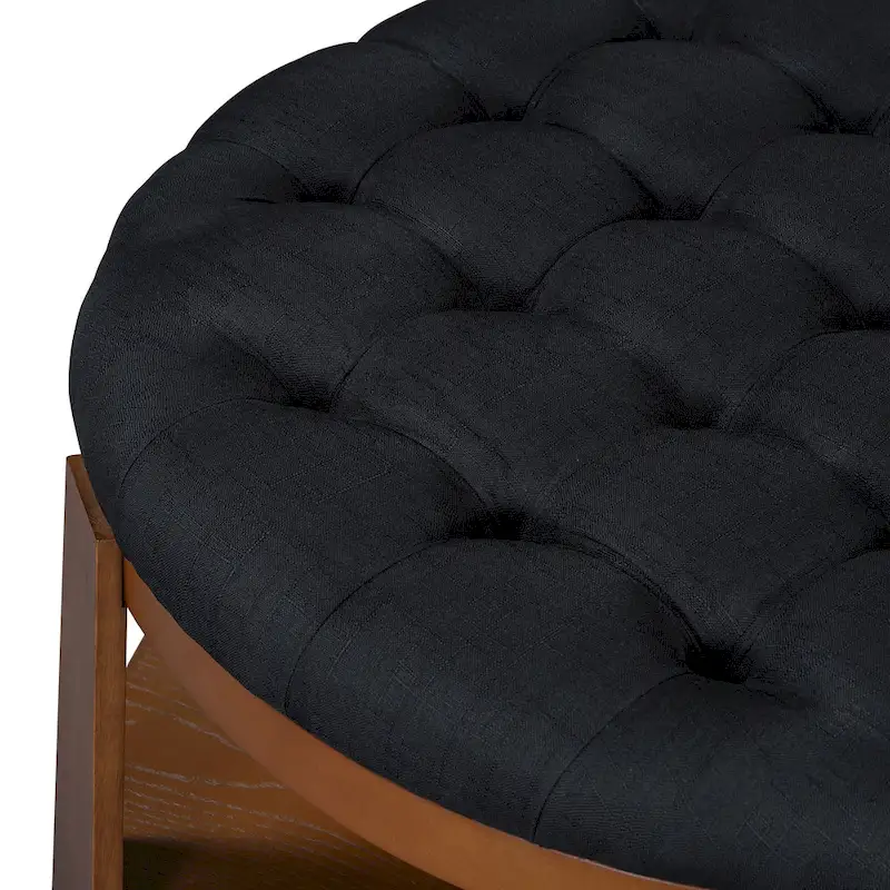 Modern Large Round Ottoman Coffee Table
