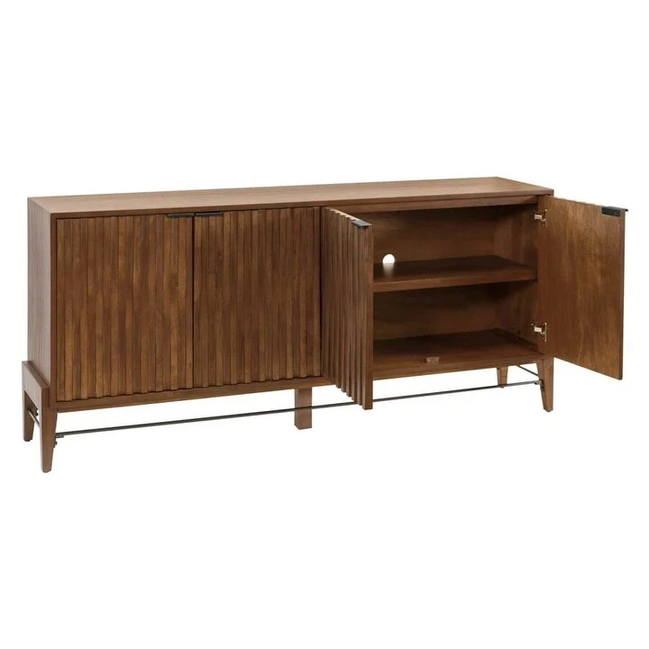 Mid-century Modern Console/Credenza, Office Console, Accent Credenza, Brown