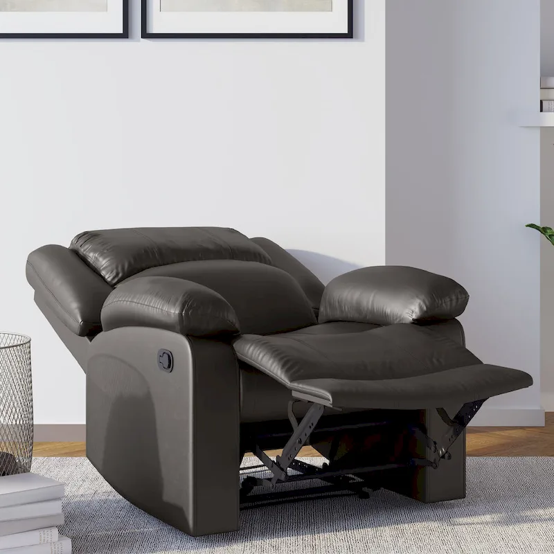 Relax A Lounger  Faux Leather Manual Recliner