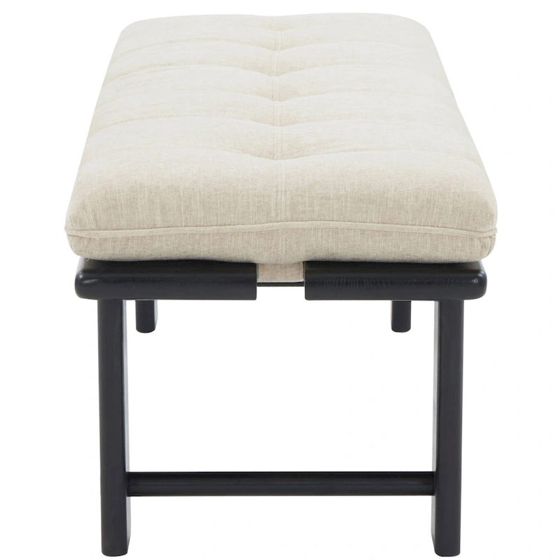 SAFAVIEH Couture Rasema Modern Cushion Bench - 60.8 In. W x 18.9 In. D x 18.1 In. H - 61Wx19Dx18H