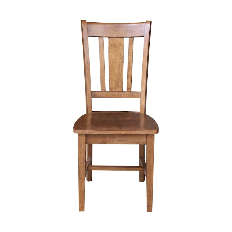 International Concepts Solid Wood San Remo Splatback Chairs, Set of 2