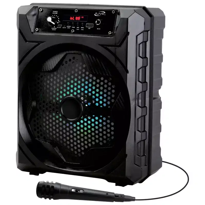iLive 8-inch Full Range Driver Portable Tailgate Party Speaker, ISB200B