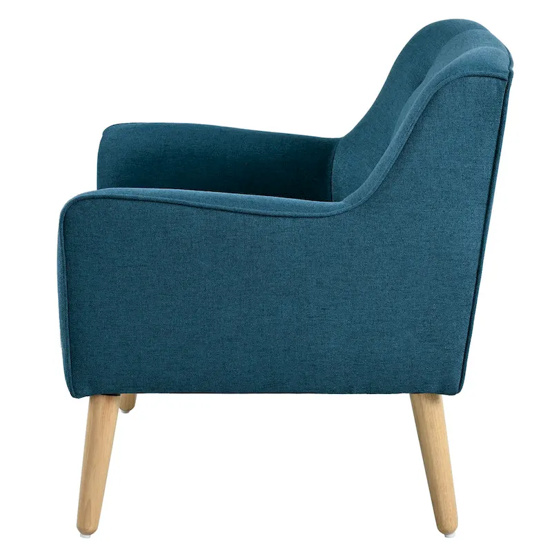 Mid-Century Modern Tufted Armchair