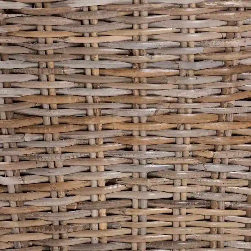 Bohemian Grey Natural Kubura and Mahogany Dining Chairs