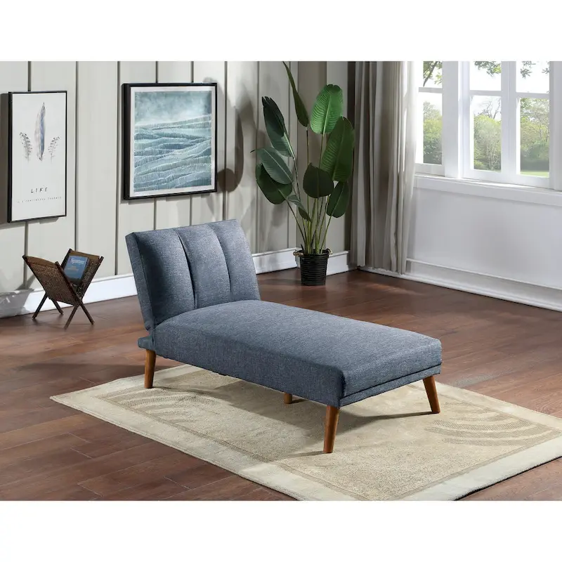 L-Shaped 3-Seat Polyester Blend Sectional Sofa with Solid Wood Legs and Adjustable Sofa Lounge