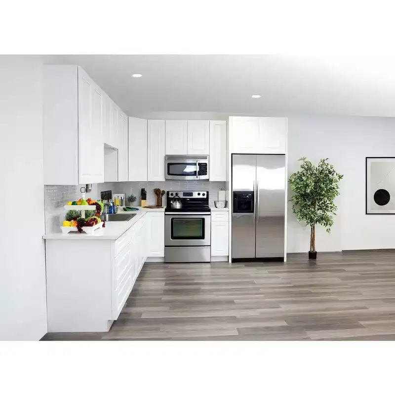 CASAINC 18 in. W x 24 in. D x 34.5 in. H Base Kitchen Cabinet with 3 Soft-Close Drawers  RTA Plywood Cabinets