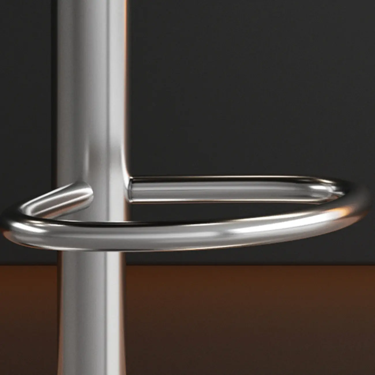 Adjustable Leather Low Back Swivel Bar Stools with Footrest