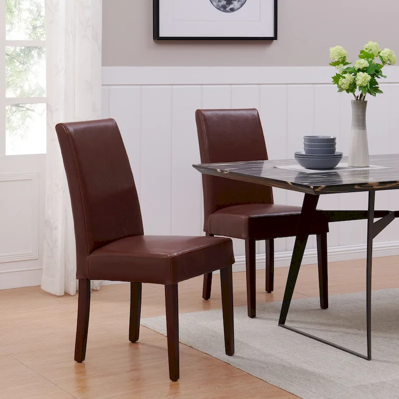 Bicast Leather Dining Chair, Set of 2
