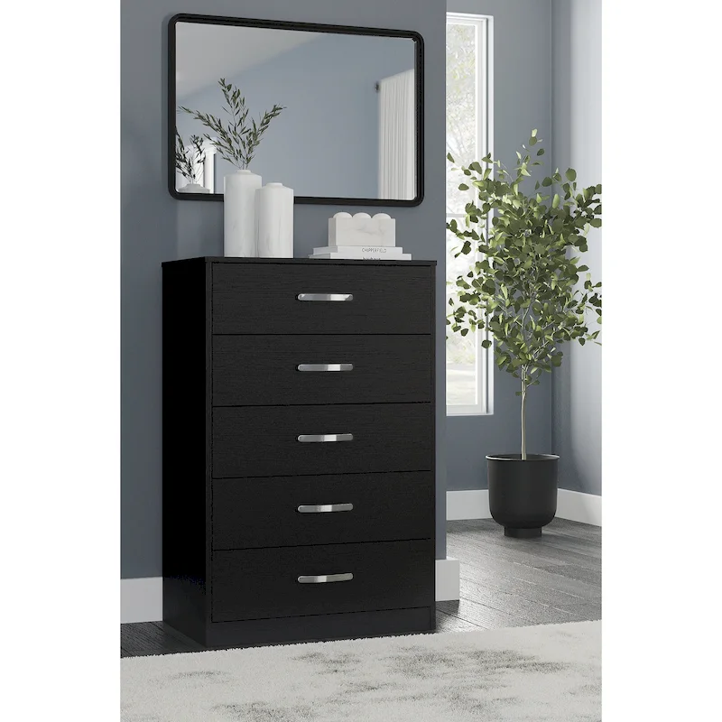 Signature Design by Ashley Finch 5 Drawer Wooden Dresser