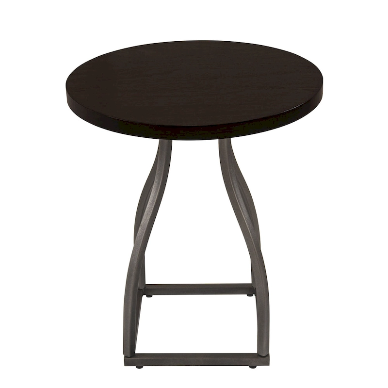 HomePop Lindsay Metal Base Accent Table