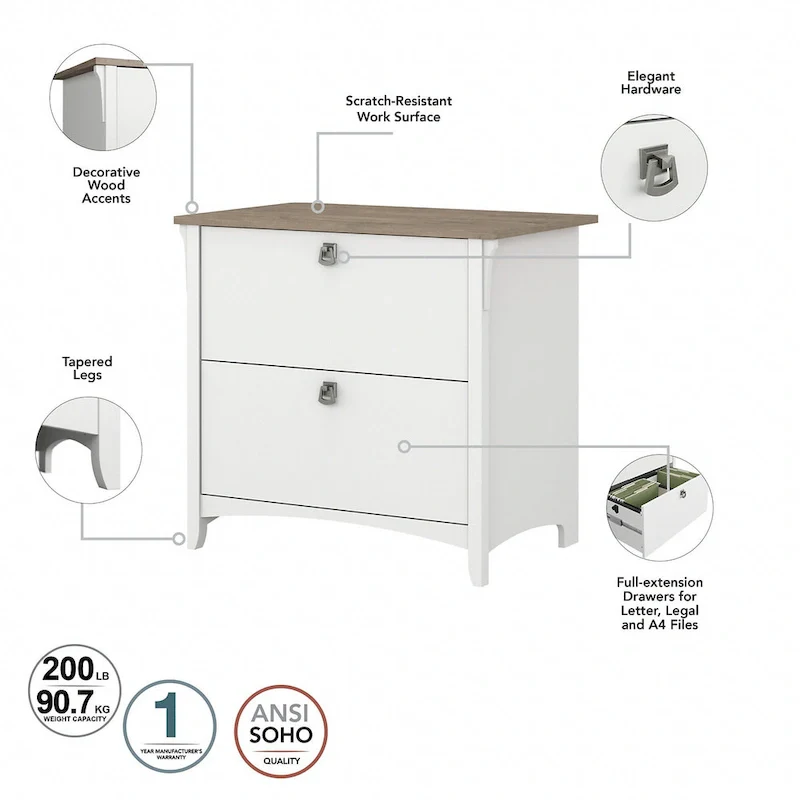 Salinas 2-drawer Lateral File Cabinet