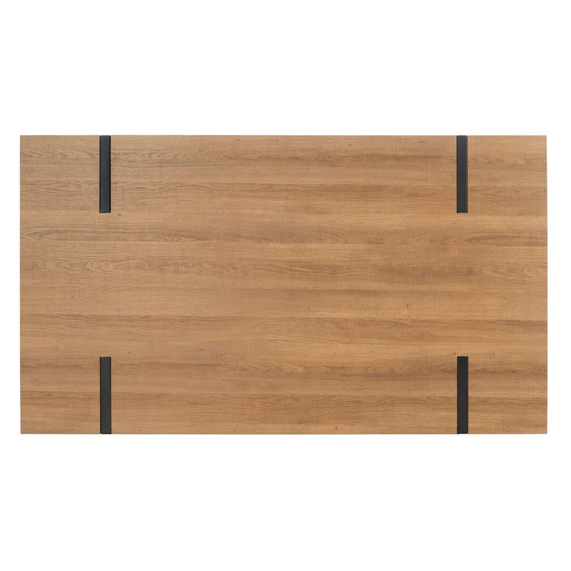 SAFAVIEH Asal Mid-Century Industrial Rustic Dining Room Table - 59.1 W x 35.4 L x 29.5 H - 59Wx35Dx30H