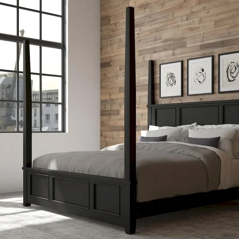 Black King Poster Bed
