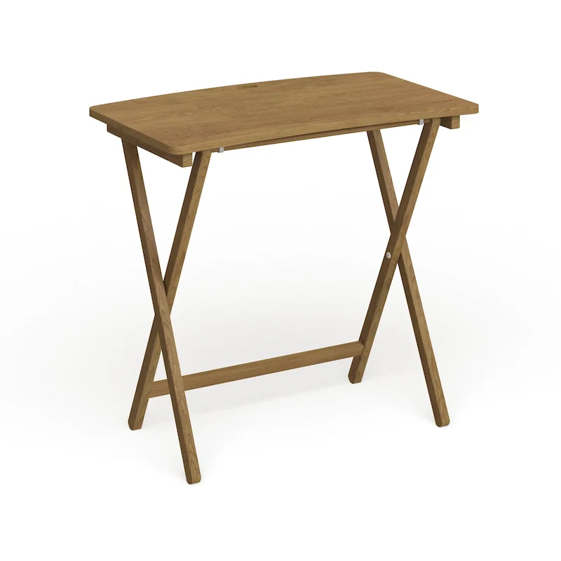 Goosefoot Folding TV Tray Table with Solid Hardwood