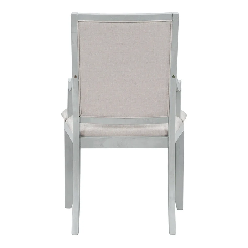 Retro 5-piece Dining Set with Extendable Round Table and 4 Chairs