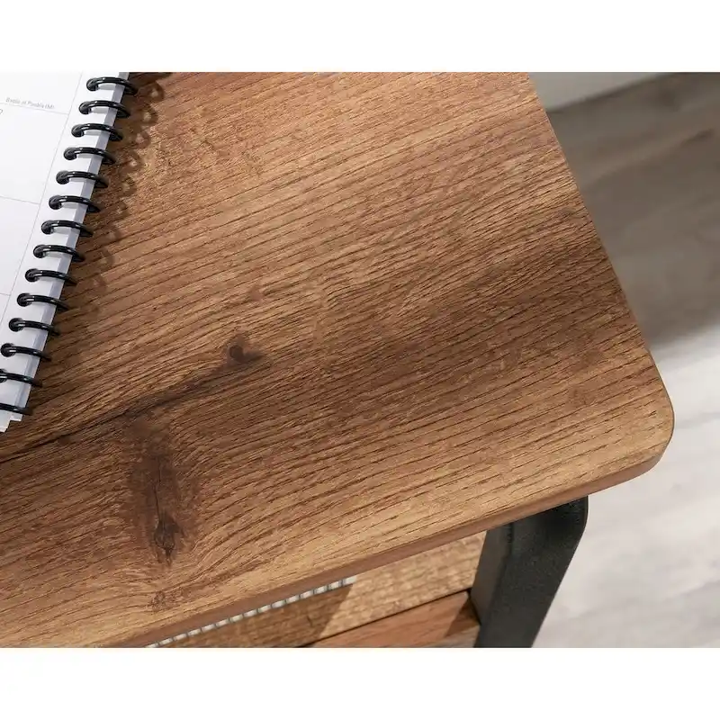 Station House Desk Etched Oak