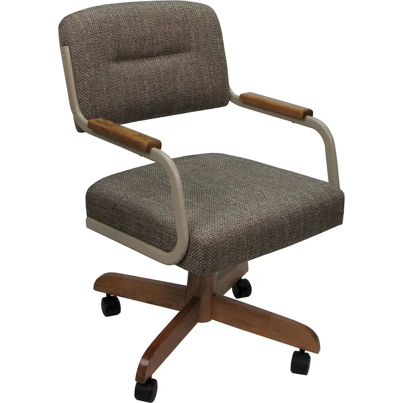 Swivel Tilt Kitchen Caster Chair with Wheels M-115 - 18 inch Seat