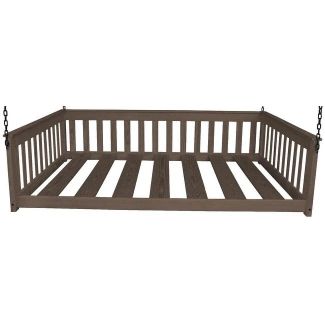 Pine Twin Mission Hanging Daybed with Chain