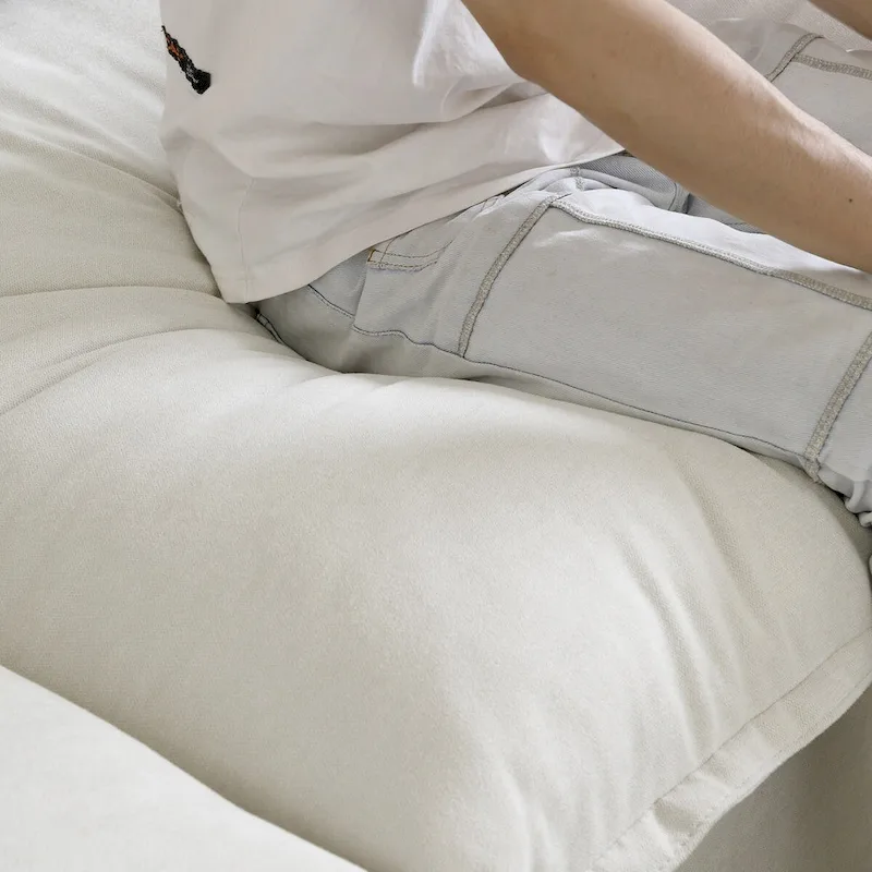 Modern Comfy Cloud Sofa Couch, Minimalist Down-Filled Sectional Sofas Couches, Cushion Covers Removable