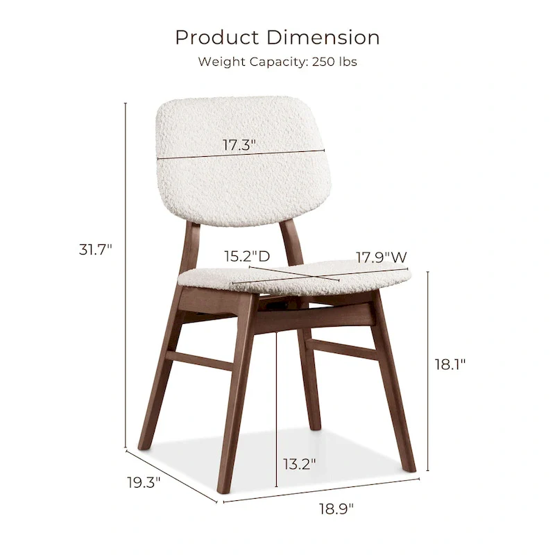 Beau II Mid-Century Walnut Dining Table