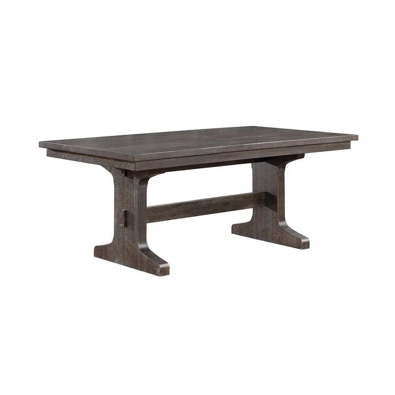 Brown Rustic Extendable Dining Table, Seats up to 8