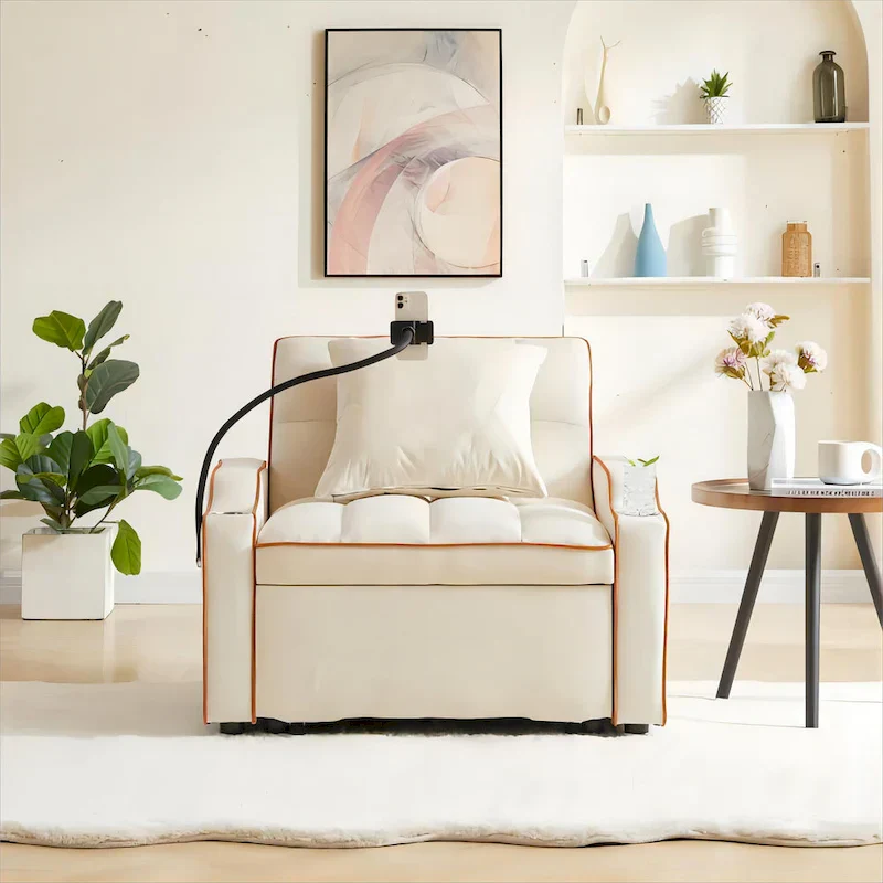 Convertible Sleeper Chair Sofa Bed Adjustable